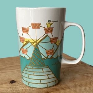 Starbucks 2015 Ferris Wheel Lighthouse Ocean Waves Mermaid Sailor Mug 16oz